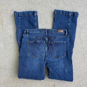 Shyanne 31x34 High Rise Bell Trumpet Flare Blue Jeans Cowgirl Western